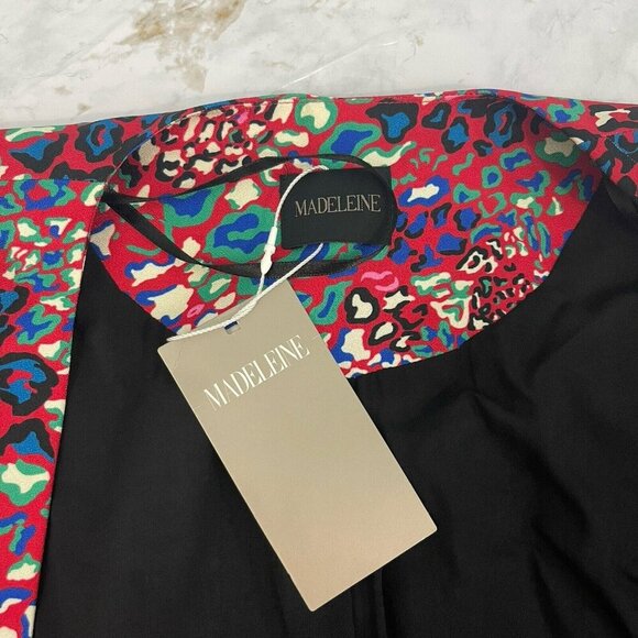 NWT Madeleine Women's Snap Button Front Shirt Wrap Dress Size US XL Red - Picture 9 of 16